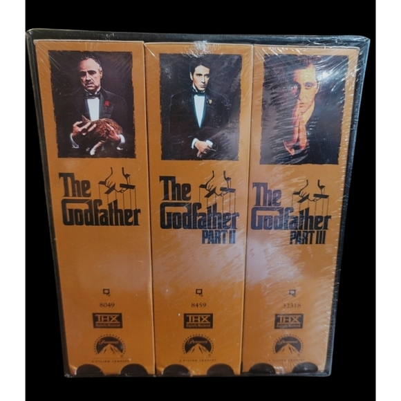 Vintage The Godfather Trilogy VHS Collection Unopened - Picture 1 of 5